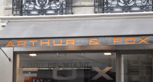 La boutique Arthur & Fox de la rue du vieux Colombier à Paris